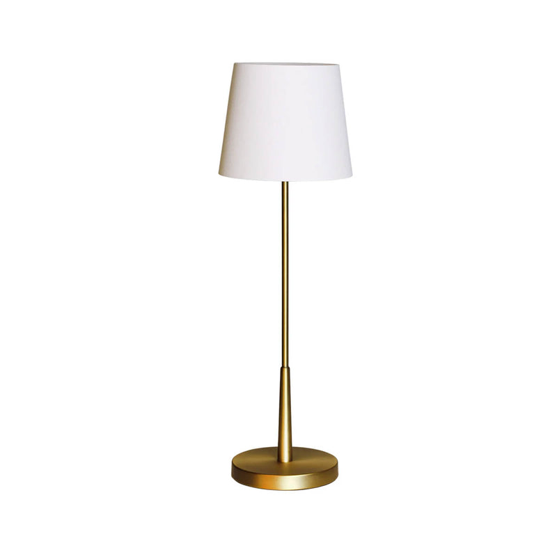 Pöytävalaisin Lumi 68 cm kulta/valkoinen