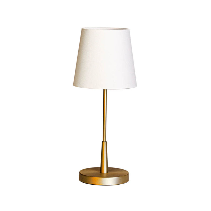 Pöytävalaisin Lumi 48 cm kulta/valkoinen